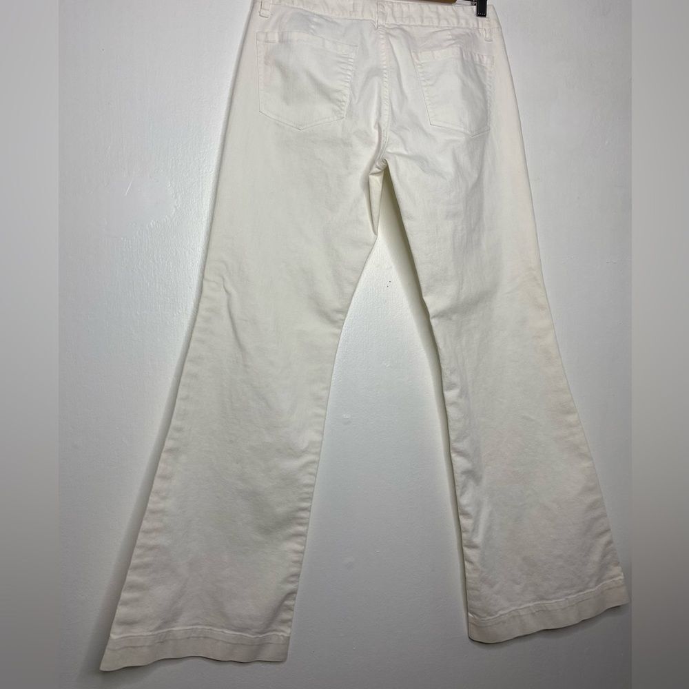 Express Flare leg Low Rise Jean Size 8 Y2K Western Chic Tall - Picture 5 of 7